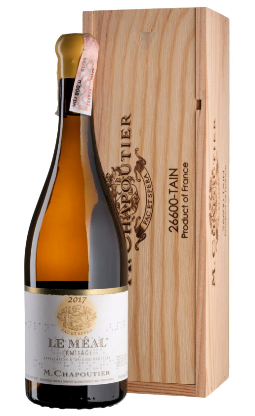Вино Chapoutier Ermitage L'Ermite Blanc 2017 wooden box