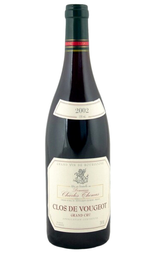 Wine Charles Thomas Clos De Vougeot Grand Cru 2002