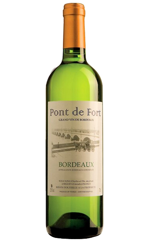 Wine Charles Yung Et Fils Pont De Fort Blanc Bordeaux 2010