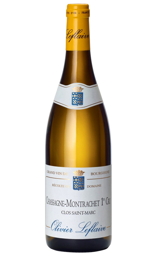Вино Chassagne-Montrachet 1er Cru Clos Saint Marc 2018