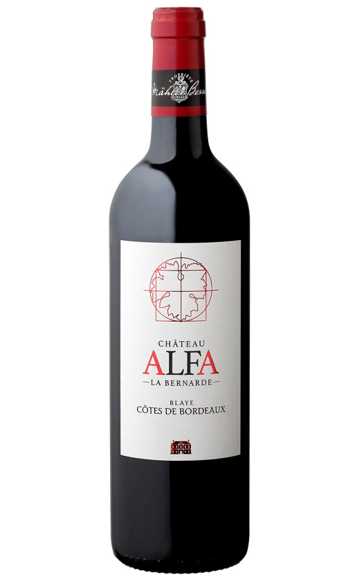 Wine Chateau Alfa La Bernarde Blaye Cotes De Bordeaux 2018
