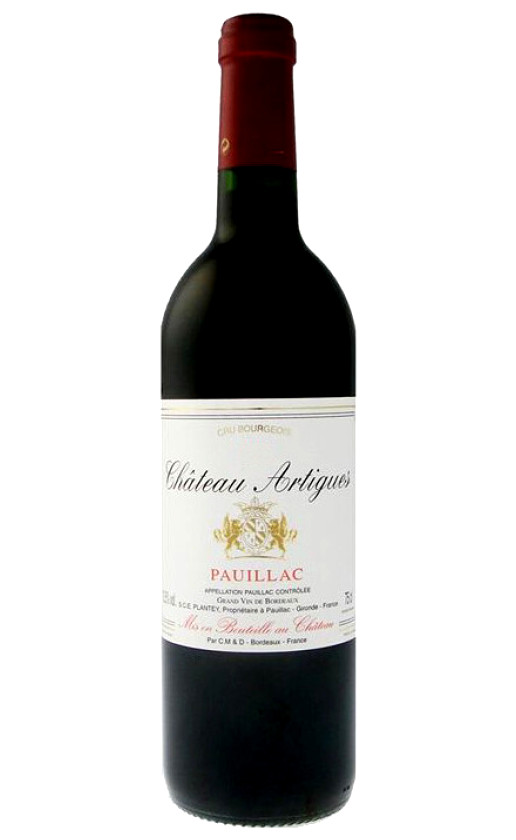 Wine Chateau Artigues Pauillac Cru Bourgeois 2000