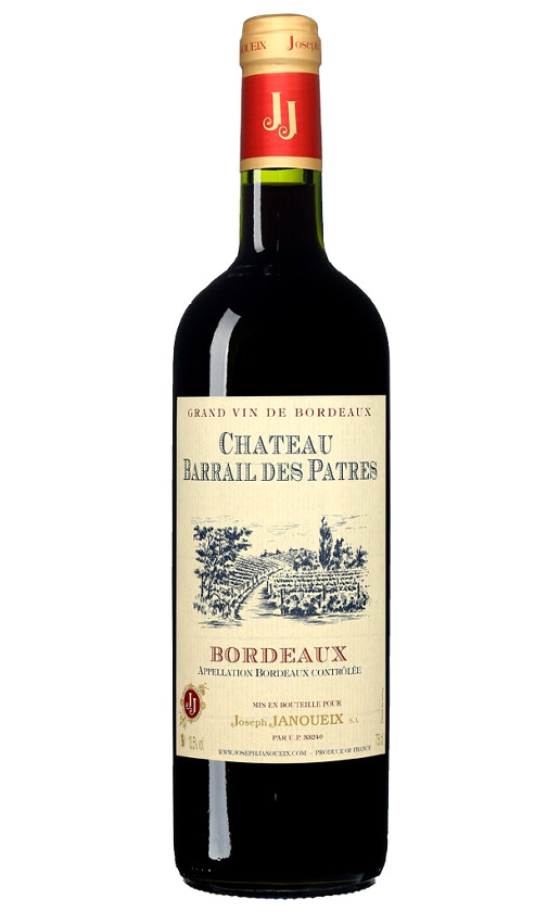 Wine Chateau Barrail Des Patres Bordeaux 2016