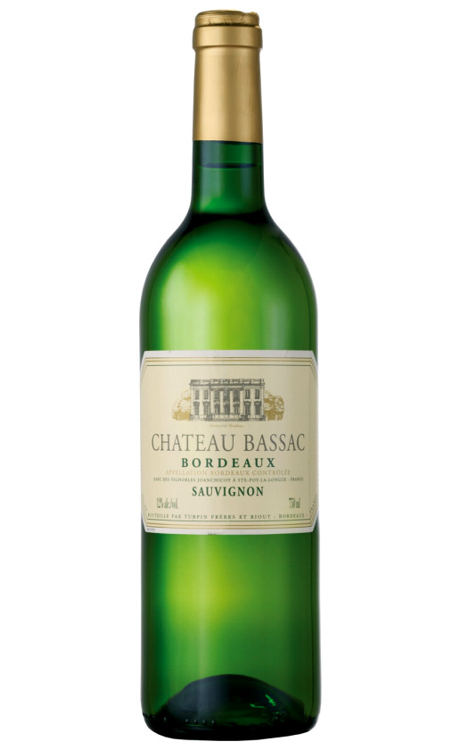 Wine Chateau Bassac Blanc Bordeaux 2019