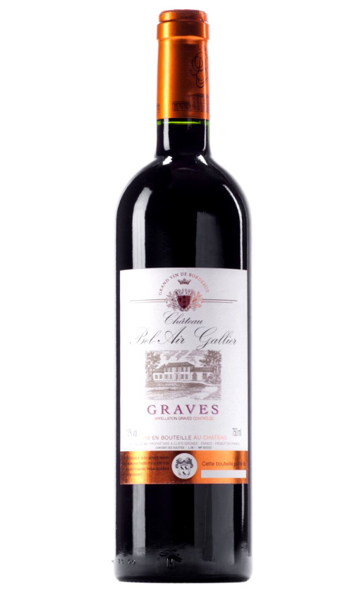 Wine Chateau Bel Air Gallier Graves 2012