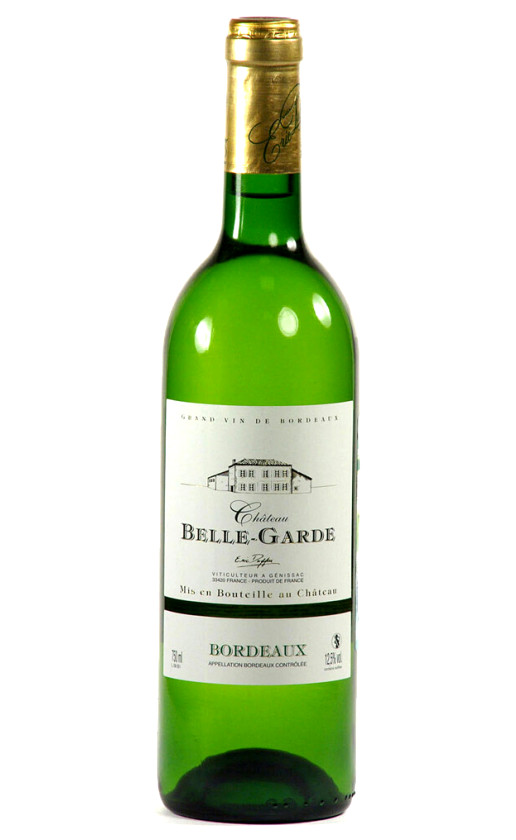 Wine Chateau Belle Garde Blanc Bordeaux 2013