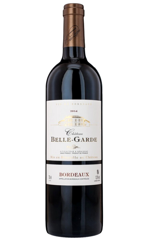 Вино Chateau Belle Garde Bordeaux 2014