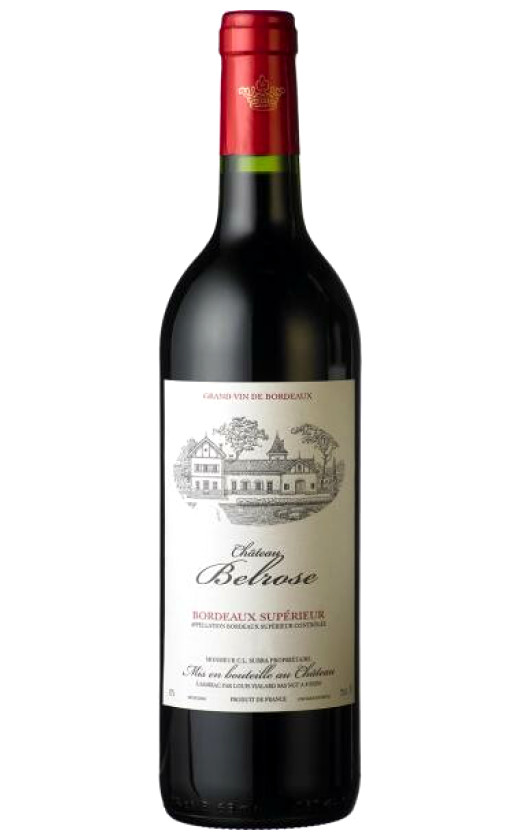Wine Chateau Belrose Bordeaux Superieur 2016