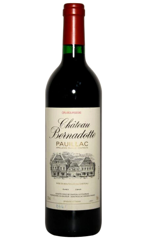 Wine Chateau Bernadotte Cru Bourgeois Pauillac 1996