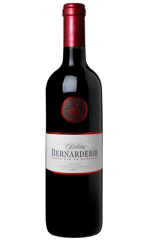 Wine Chateau Bernarderie Francs Cotes De Bordeaux 2018
