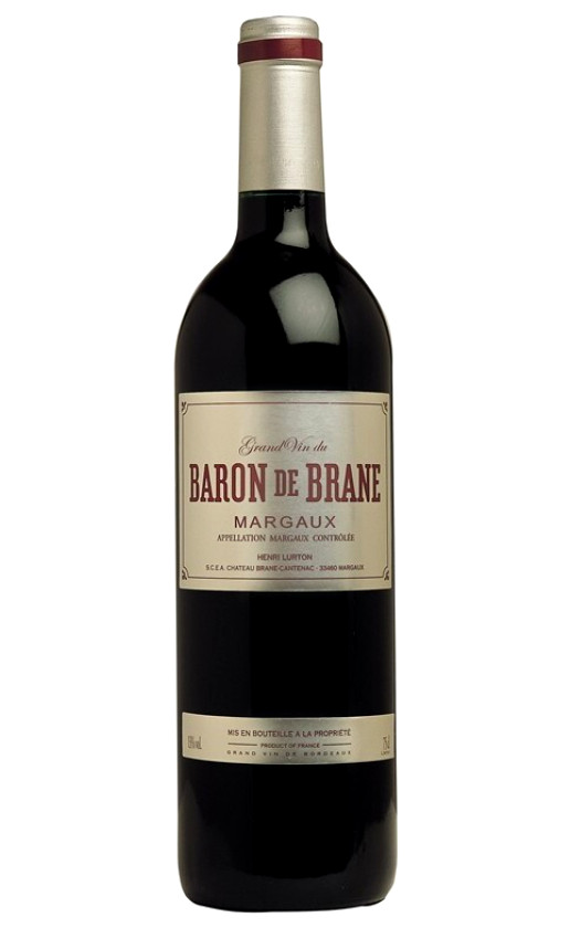 Вино Chateau Brane-Cantenac Baron de Brane Margaux 2012