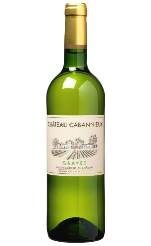 Wine Chateau Cabannieux Blanc Graves 2016