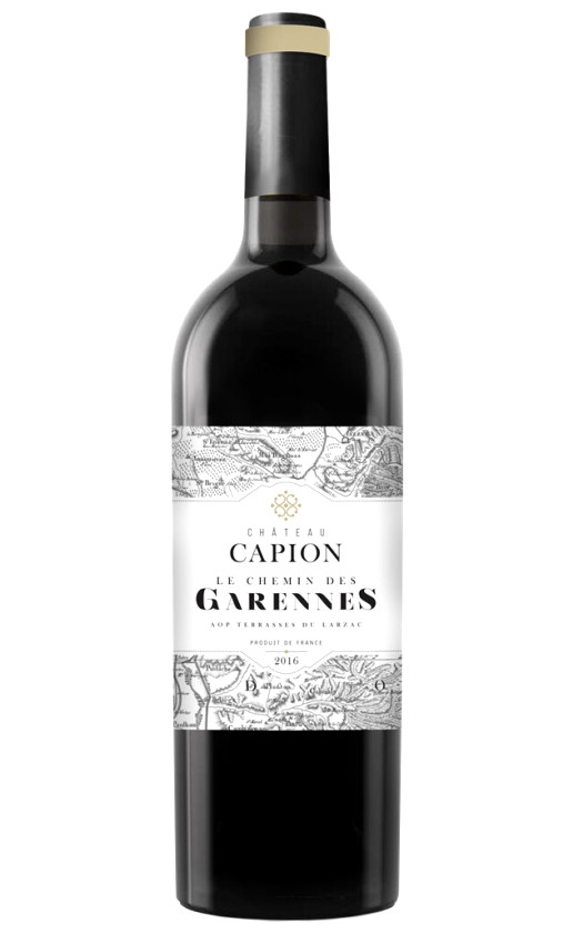 Вино Chateau Capion Le Chemin des Garennes Rouge Terrasses du Larzac 2016