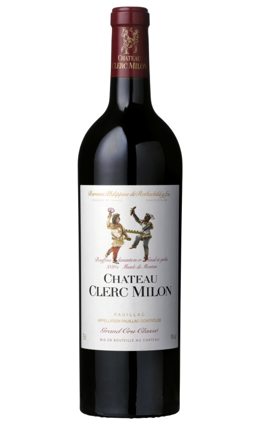Вино Chateau Clerc Milon Grand Cru Classe Pauillac 2012