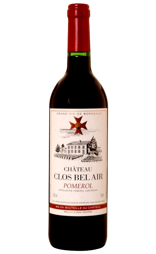Wine Chateau Clos Bel Air Pomerol