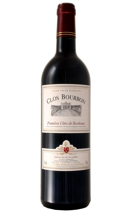 Wine Chateau Clos Bourbon Premiere Cotes De Bordeaux 2009