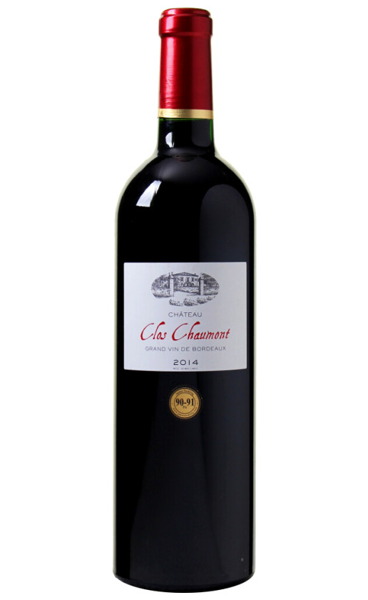 Вино Chateau Clos Chaumont Rouge Cadillac Cotes de Bordeaux 2014