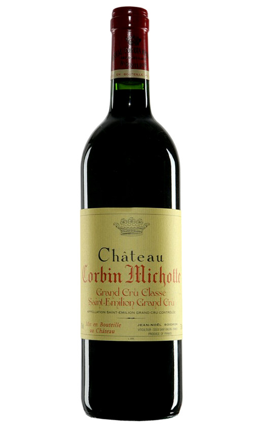 Wine Chateau Corbin Michotte Saint Emilion Grand Cru Classe 2001