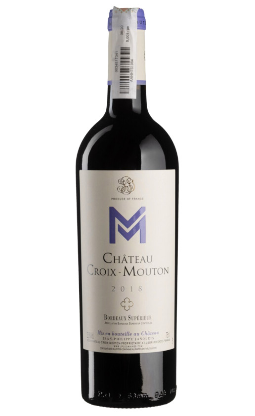 Вино Chateau Croix-Mouton Bordeaux Superieur 2018