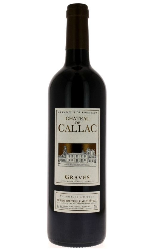 Wine Chateau De Callac Graves 2012