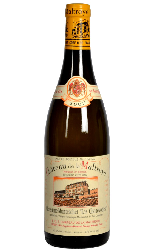 Wine Chateau De La Maltroye Chassagne Montrachet Premier Cru Les Chenevottes 2007