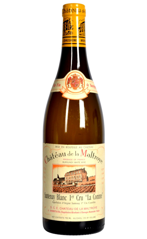 Вино Chateau de la Maltroye Santenay Blanc Premier Cru La Comme 2007