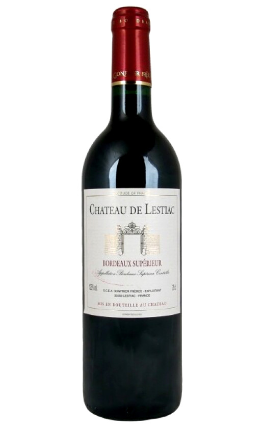 Вино Chateau de Lestiac Bordeaux Superieur Rouge 2015