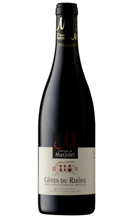 Вино Chateau de Marjolet Cotes du Rhone Rouge 2019