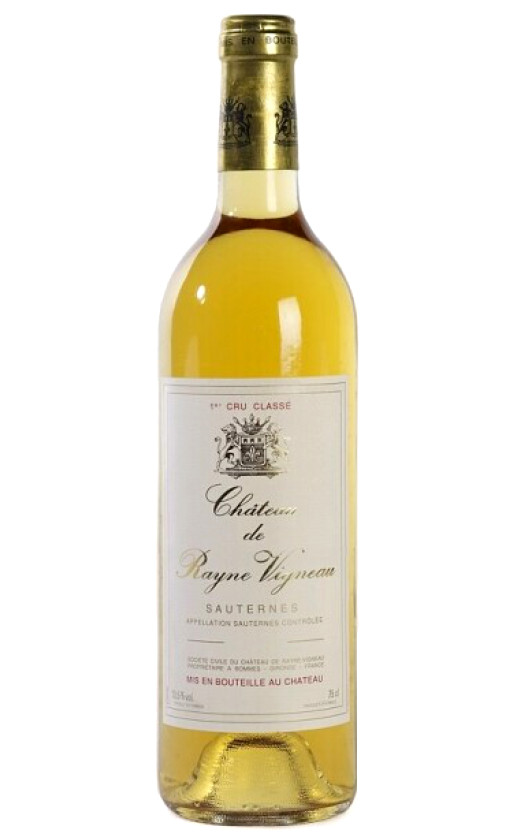 Вино Chateau de Rayne Vigneau Sauternes Premier Cru Classe 1997