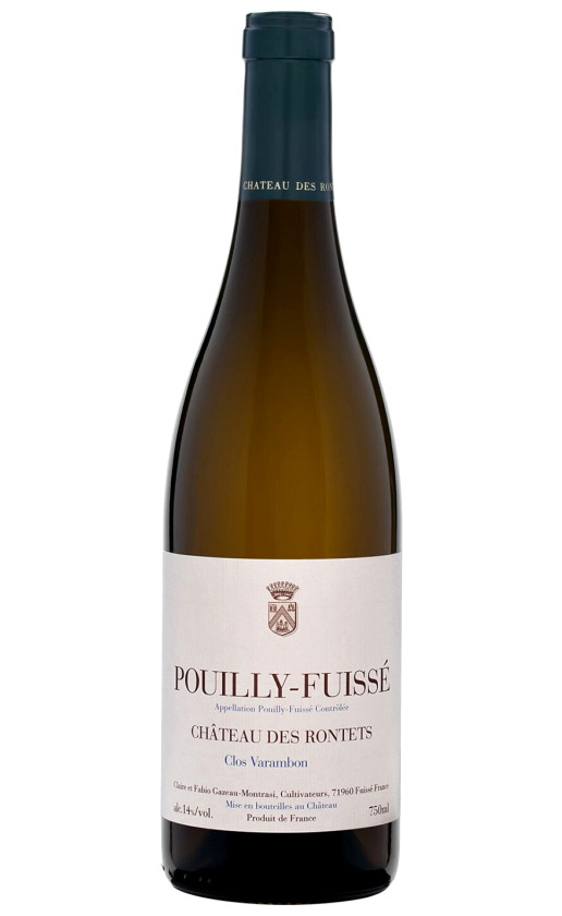 Вино Chateau de Rontets Pouilly-Fuisse Clos Varambon 2017