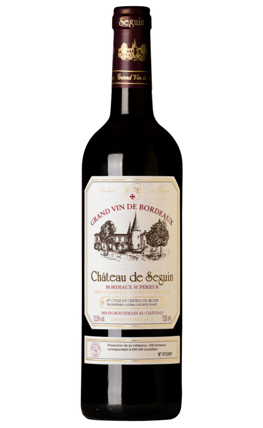 Wine Chateau De Seguin Bordeaux Superieur 2017