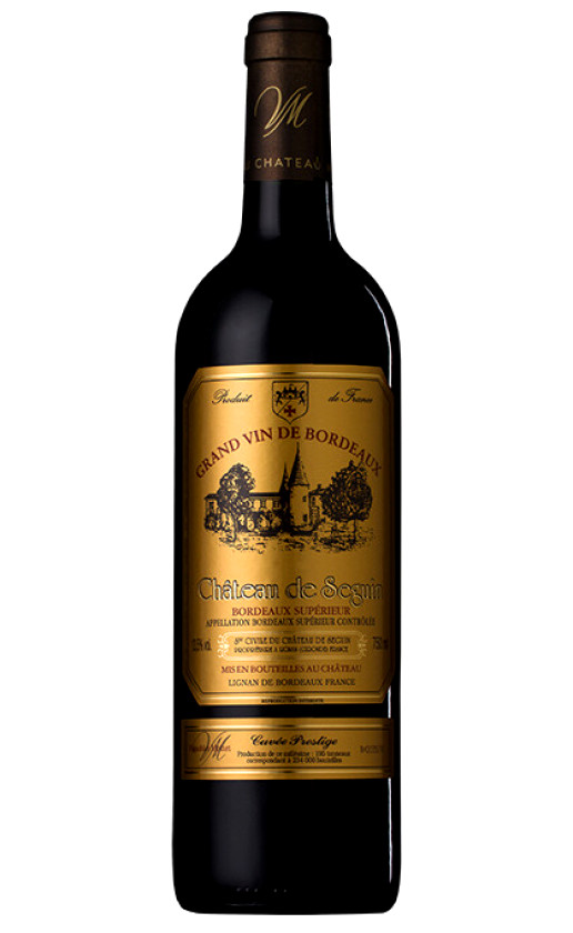 Вино Chateau de Seguin Cuvee Prestige Bordeaux Superieur 2016