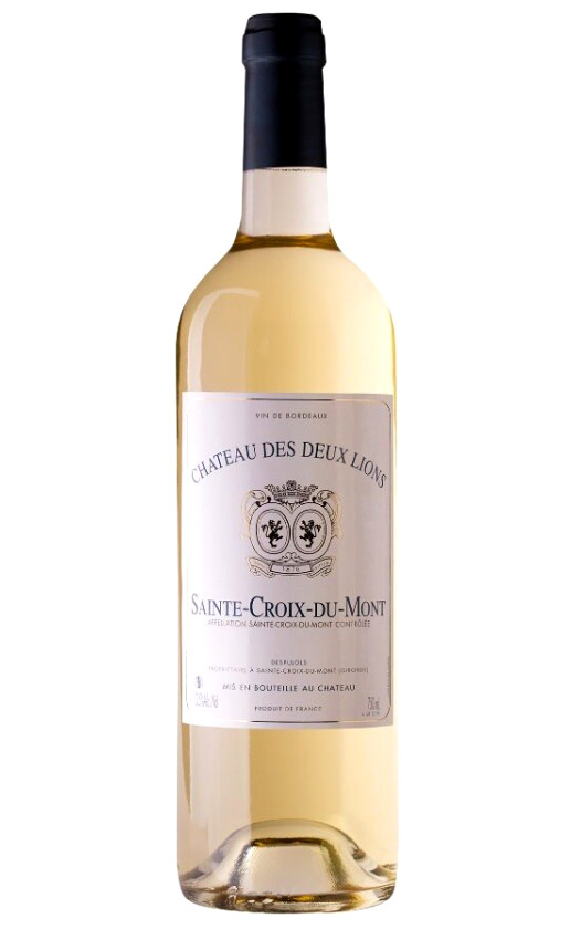 Wine Chateau Des Deux Lions Sainte Croix Du Mont 2016