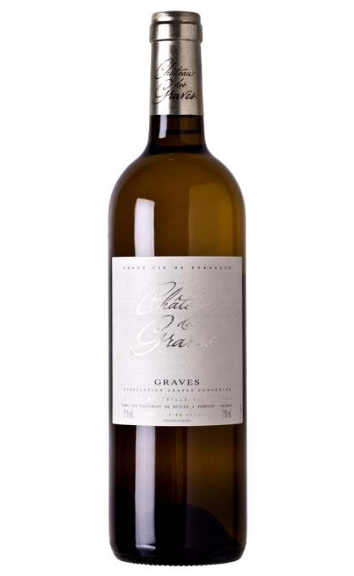 Вино Chateau des Graves Blanc Graves 2019