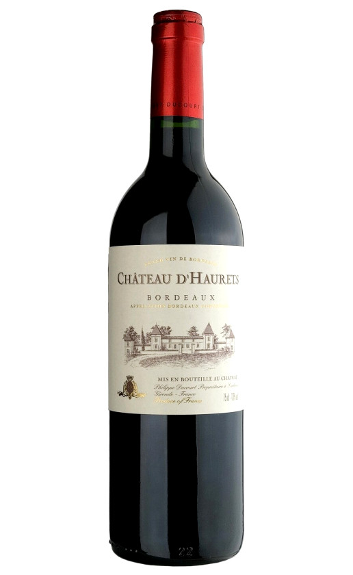 Вино Chateau d'Haurets Bordeaux Red 2015
