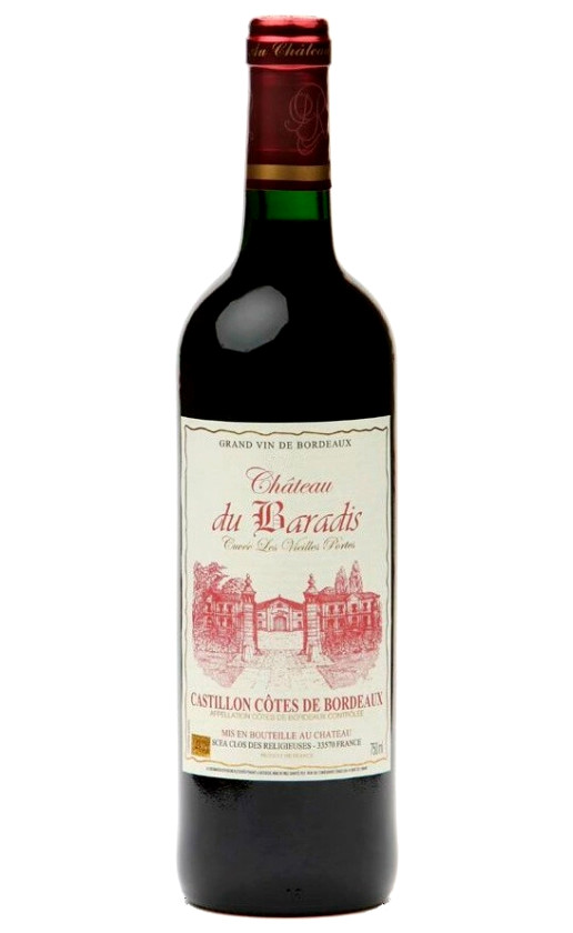 Wine Chateau Du Baradis Cuvee Les Vieilles Portes Castillon Cotes De Bordeaux