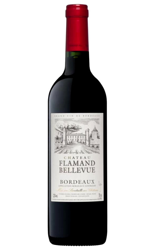 Wine Chateau Flamand Bellevue Rouge Bordeaux 2015