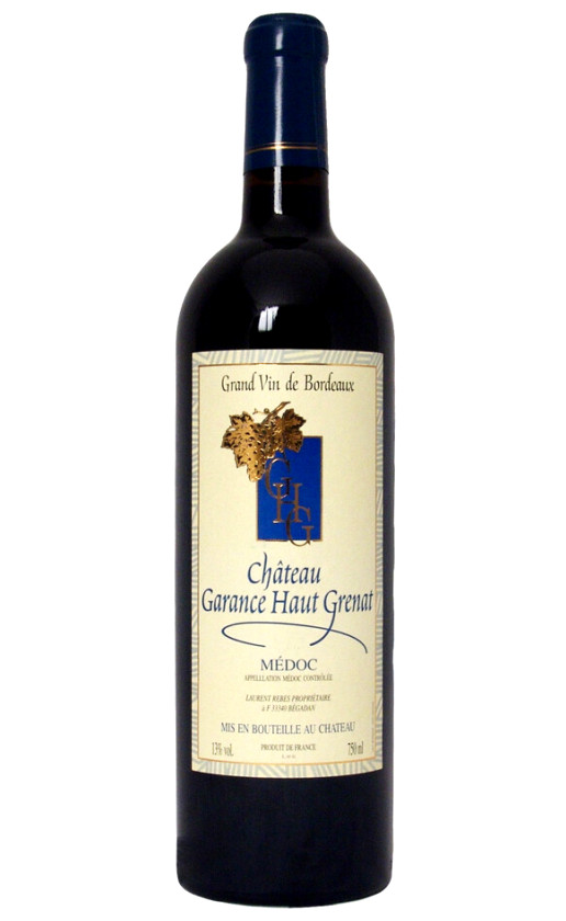 Wine Chateau Garance Haut Grenat 2006