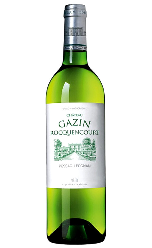 Wine Chateau Gazin Rocquencourt Blanc Pessac Leognan 2014