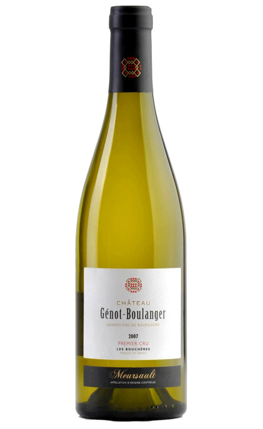 Wine Chateau Genot Boulanger Meursault Premier Cru Les Boucheres 2007