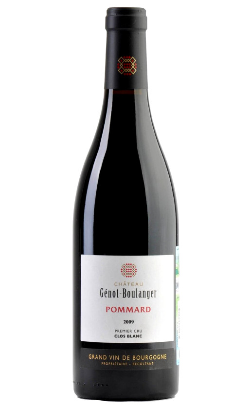 Вино Chateau Genot-Boulanger Pommard Premier Cru Clos Blanc 2009
