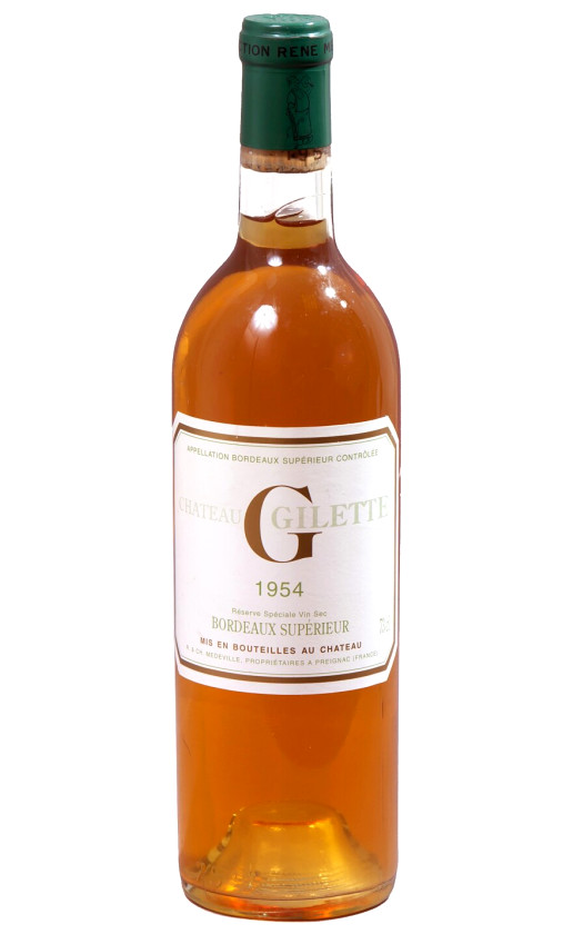 Wine Chateau Gilette G Sauternes 1954