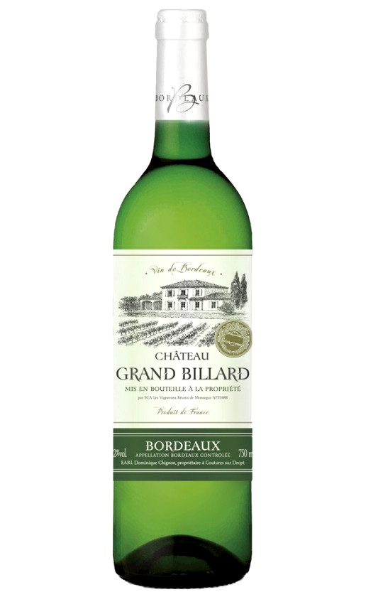 Wine Chateau Grand Billard Blanc Bordeaux