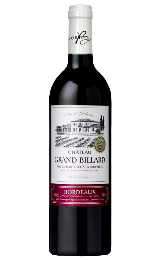 Wine Chateau Grand Billard Rouge Bordeaux
