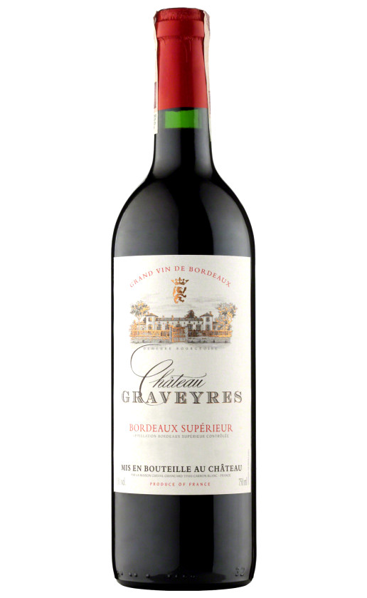 Wine Chateau Graveyres Bordeaux Superieur Aoc 2012