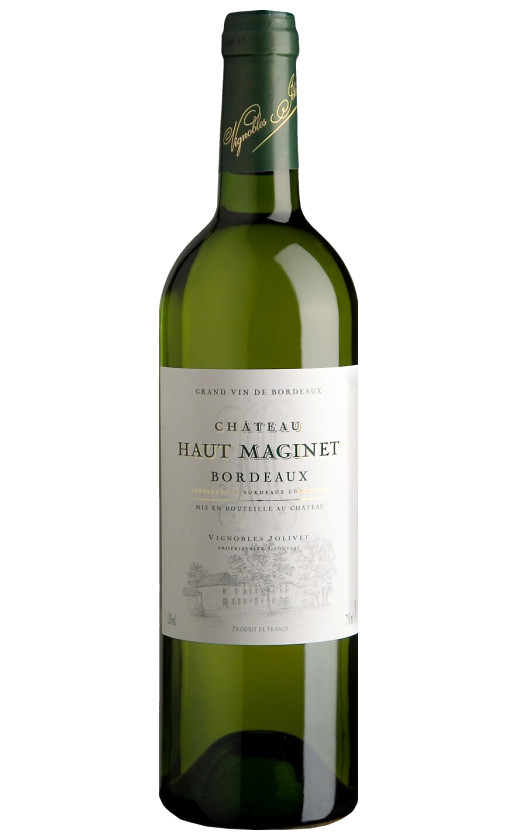 Wine Chateau Haut Maginet Blanc Bordeaux 2018