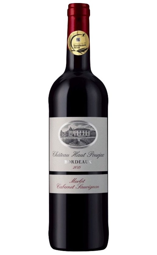 Вино Chateau Haut-Pourjac Bordeaux 2015