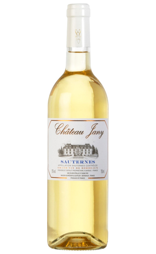 Вино Chateau Jany Sauternes 2018