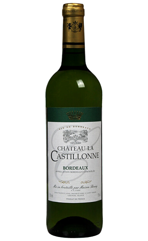 Wine Chateau La Castillonne Blanc Bordeaux
