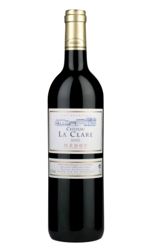 Wine Chateau La Clare Medoc Cru Bourgeois 2001